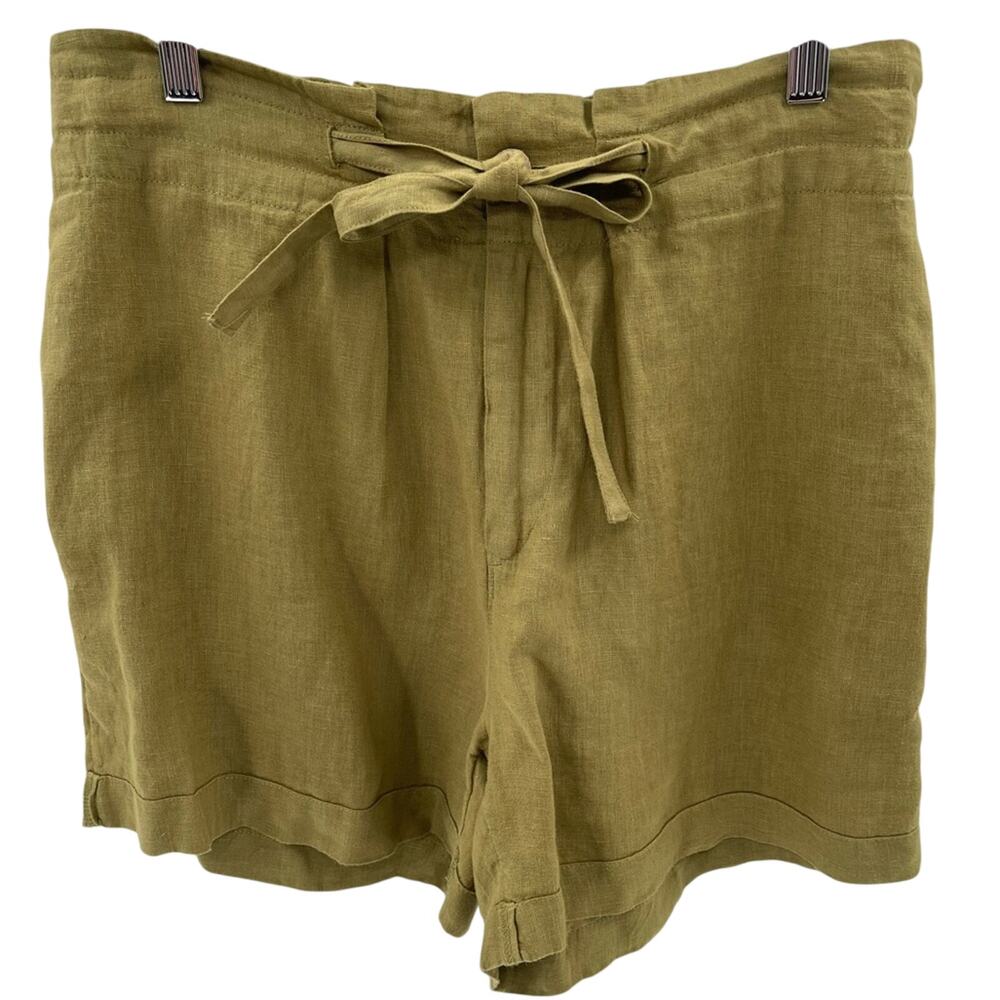 Sigrid Olsen 100% Linen Breathable Comfortable Lightweight Casual Shorts Size M - Picture 1 of 8